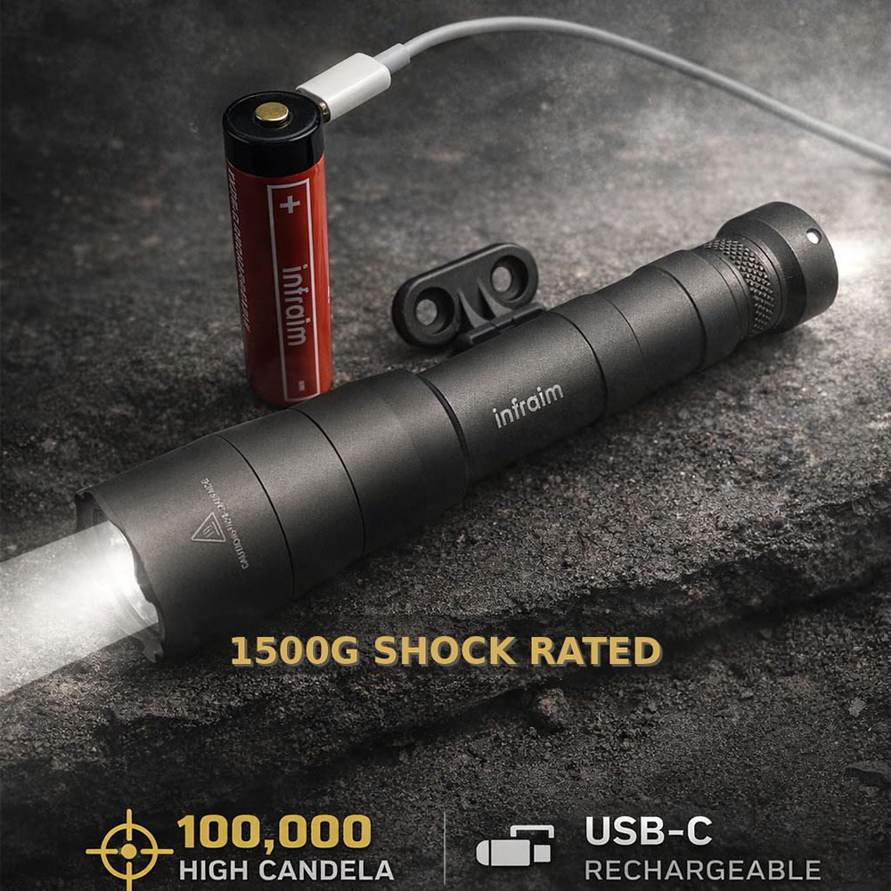 Infraim 100K High Candela Weapon Light TB640 1500G Shock Rated